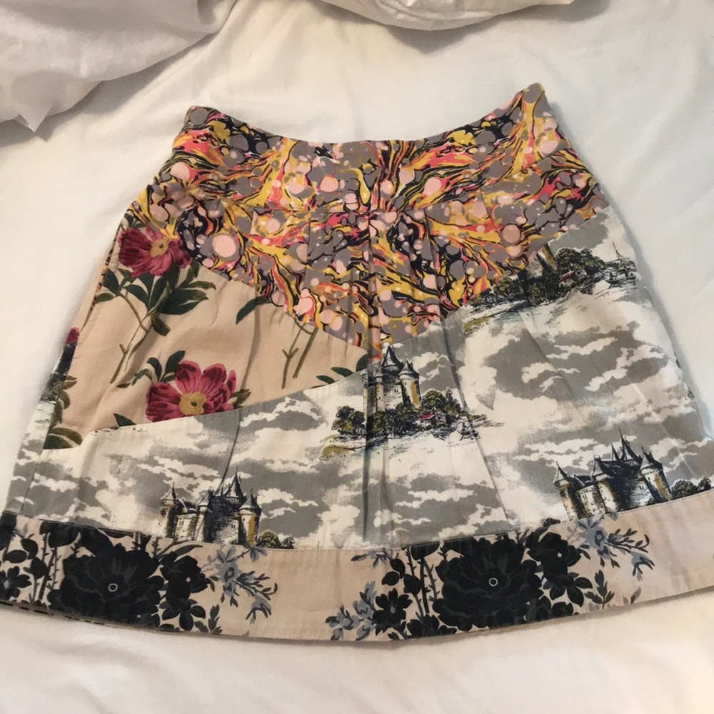 Anthropologie LEIFNOTES Pleated Skirt